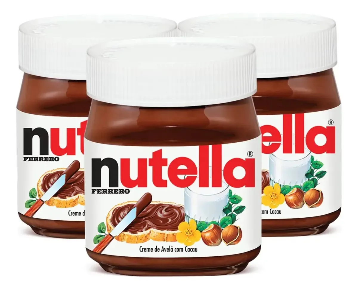 Kit 3 Nutella 350g Original